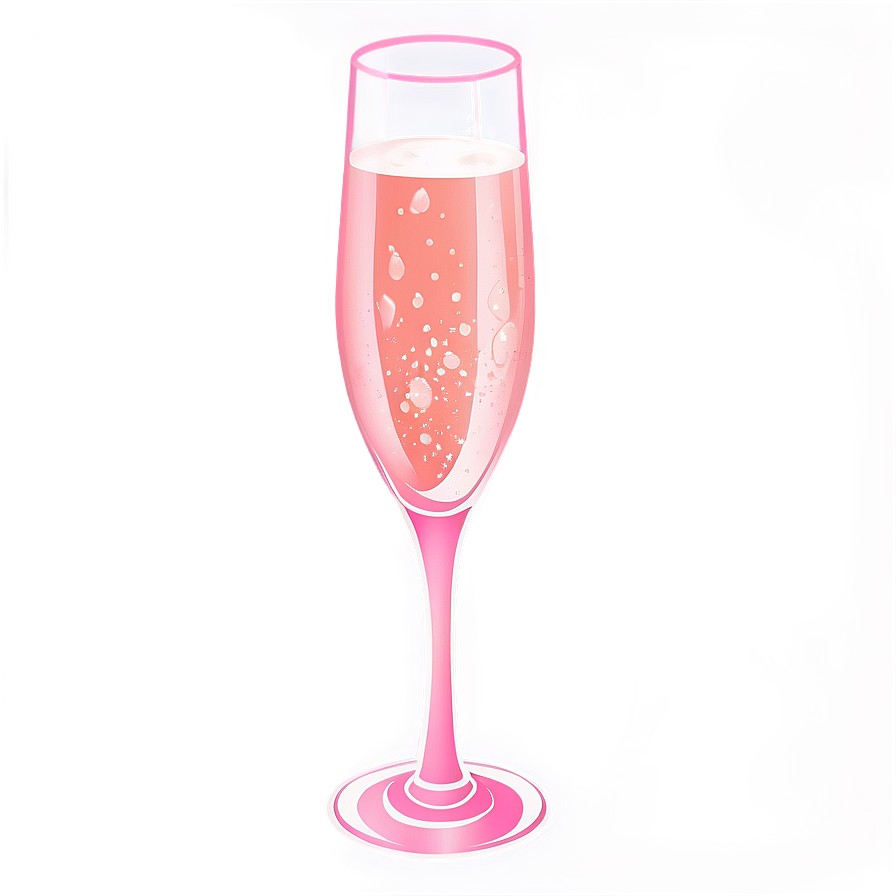 Chic Pink Champagne Toasting Png Atk13