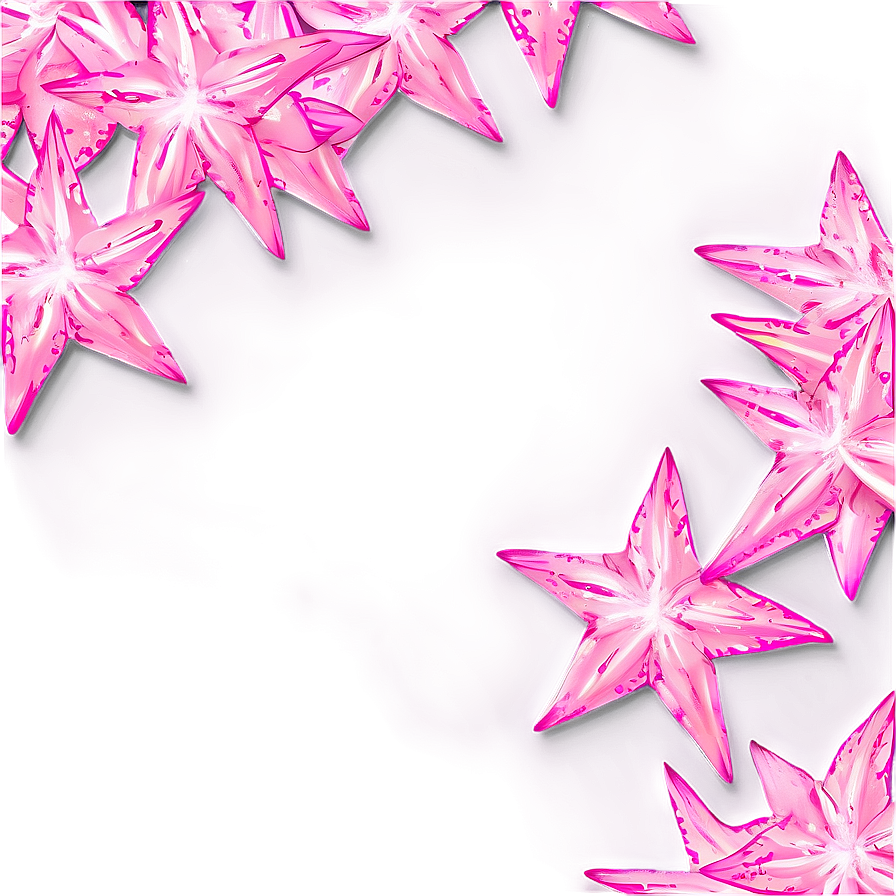 Chic Pink Stars Png 74