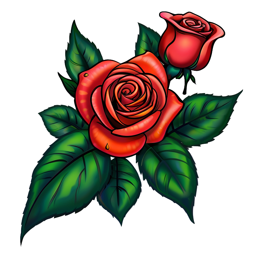 Chic Rose Tattoo Concept Png 25