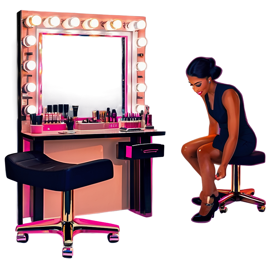 Chic Salon Makeup Station Png 38