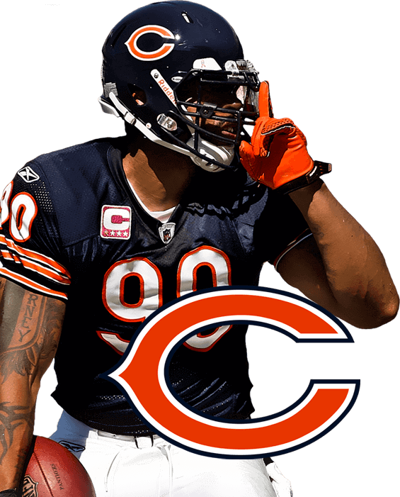Julius Peppers Chicago Bears, HD Png Download PNG with transparent background