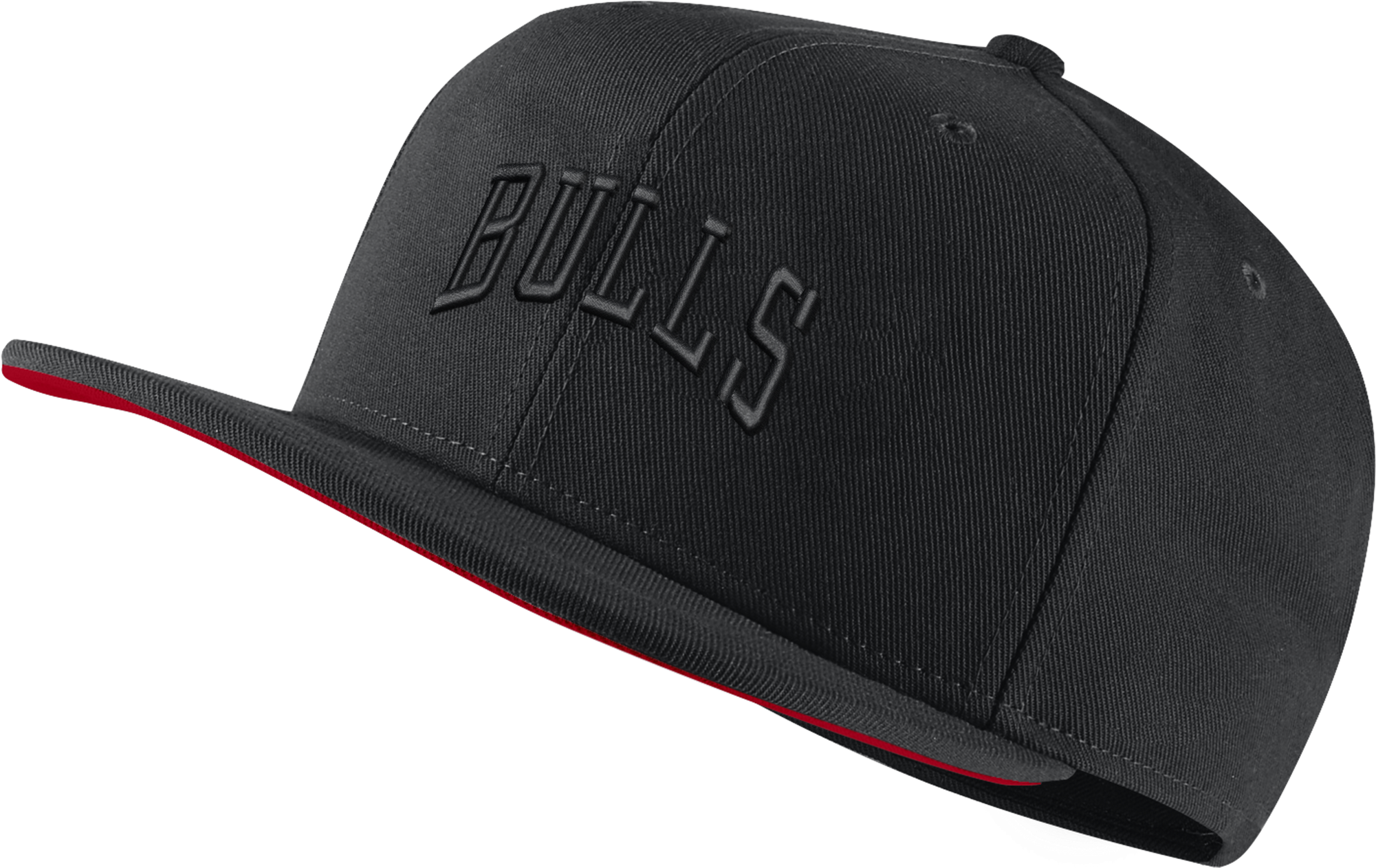 Chicago Bulls Black Cap PNG with transparent background