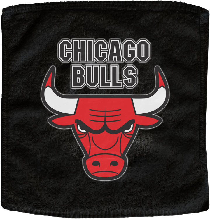 Chicago Bulls Logo Black Background PNG with transparent background