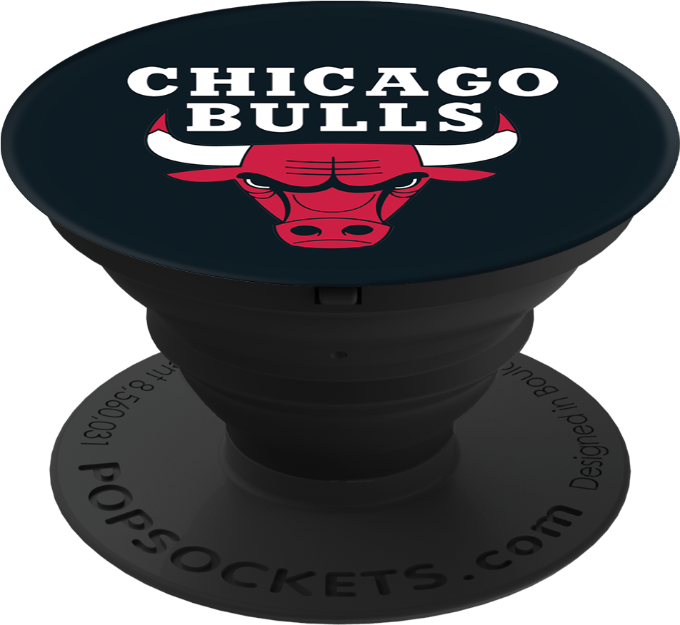 Chicago Bulls Pop Socket Design PNG with transparent background