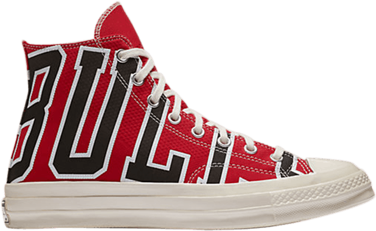 Chicago Bulls Themed Sneaker PNG with transparent background