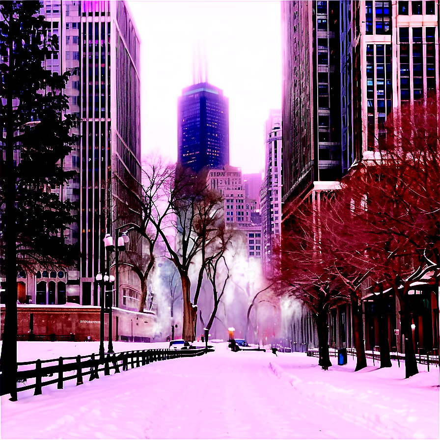 Chicago Winter Scene Png 96