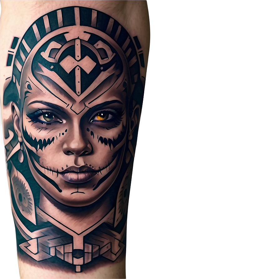 Chicano Sleeve Tattoo Png Gbu