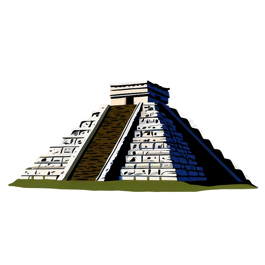 Chichen Itza Pyramid Graphic Png Wwj