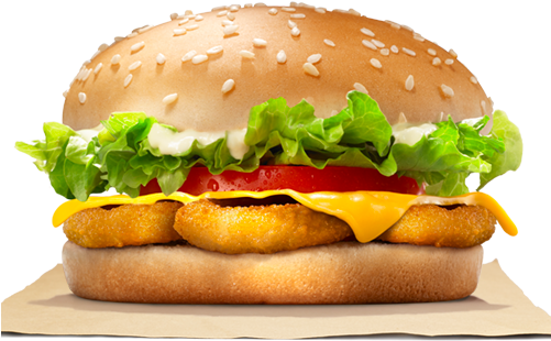 Crispy Onion Rings, Lettuce, Tomato And Cheese With - Onion Ring Burger Png PNG with transparent background