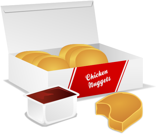 Chicken Nuggetsin Boxwith Dipping Sauce