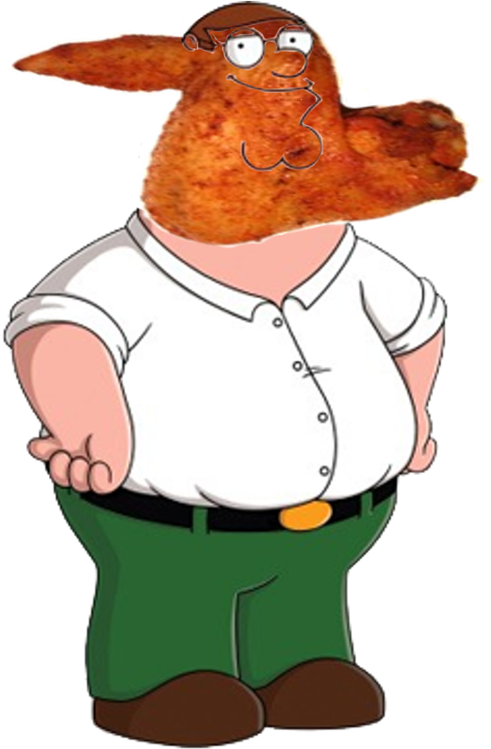 Chicken Wing Head Peter Griffin By Darthraner83 - Peter Griffin Png, Transparent Png PNG with transparent background