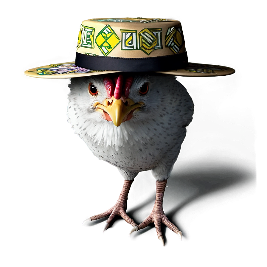 Chicken With Hat Png Kit