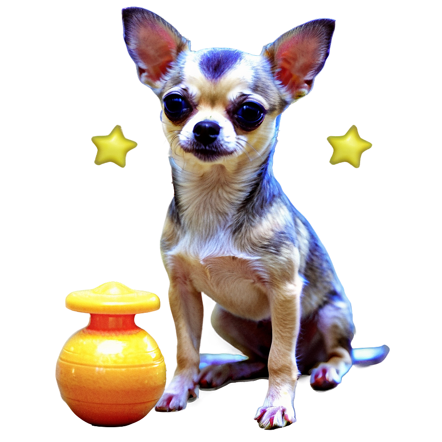 Chihuahua With Toy Png 4