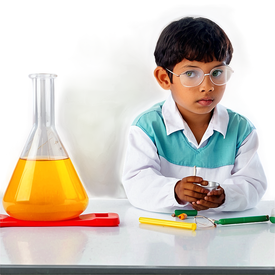 Child In Science Lab Png 52