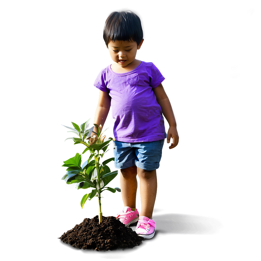 Child Planting Tree Png 86