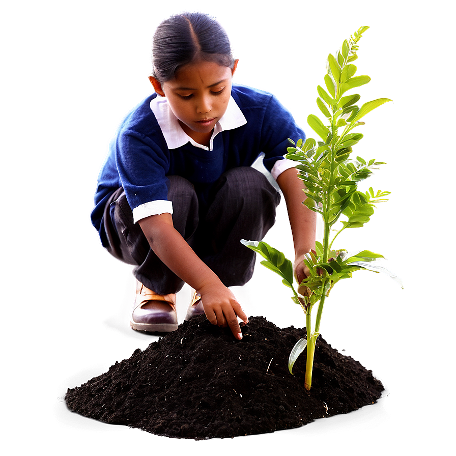 Child Planting Tree Png Tvy89