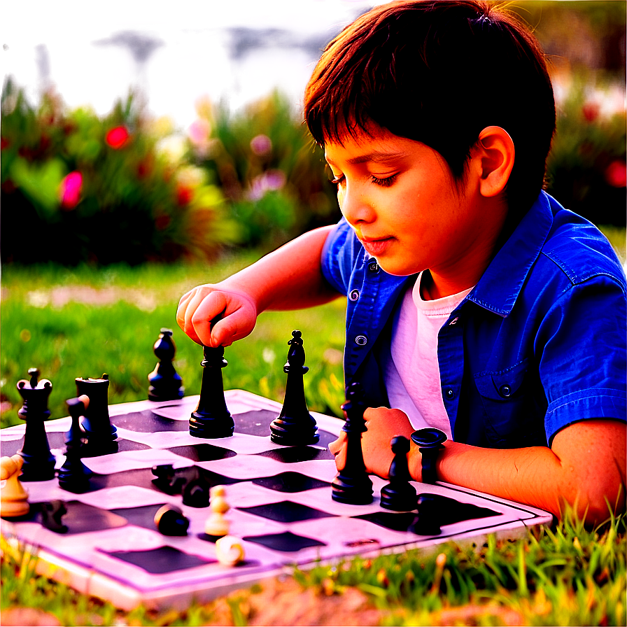 Child Playing Chess Png 64