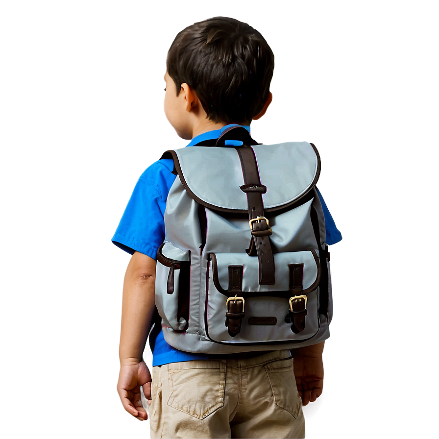 Child With Backpack Png Vvs95