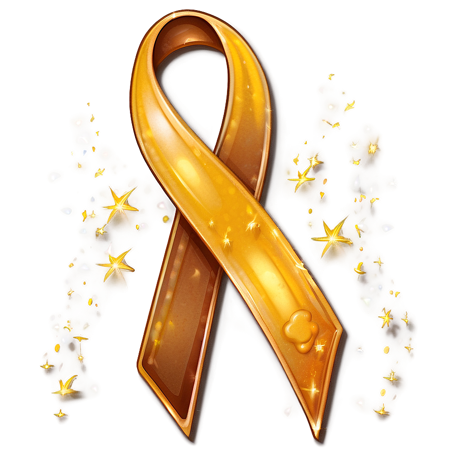 Childhood Cancer Ribbon PNG 06112024 PNG with transparent background