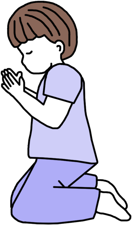 Praying Child Clipart - Christian Prayer Cartoon Png, Transparent Png PNG with transparent background