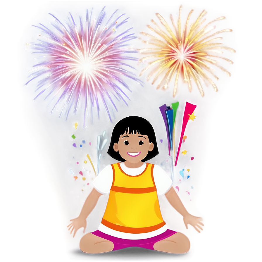 Children And Fireworks Png 17