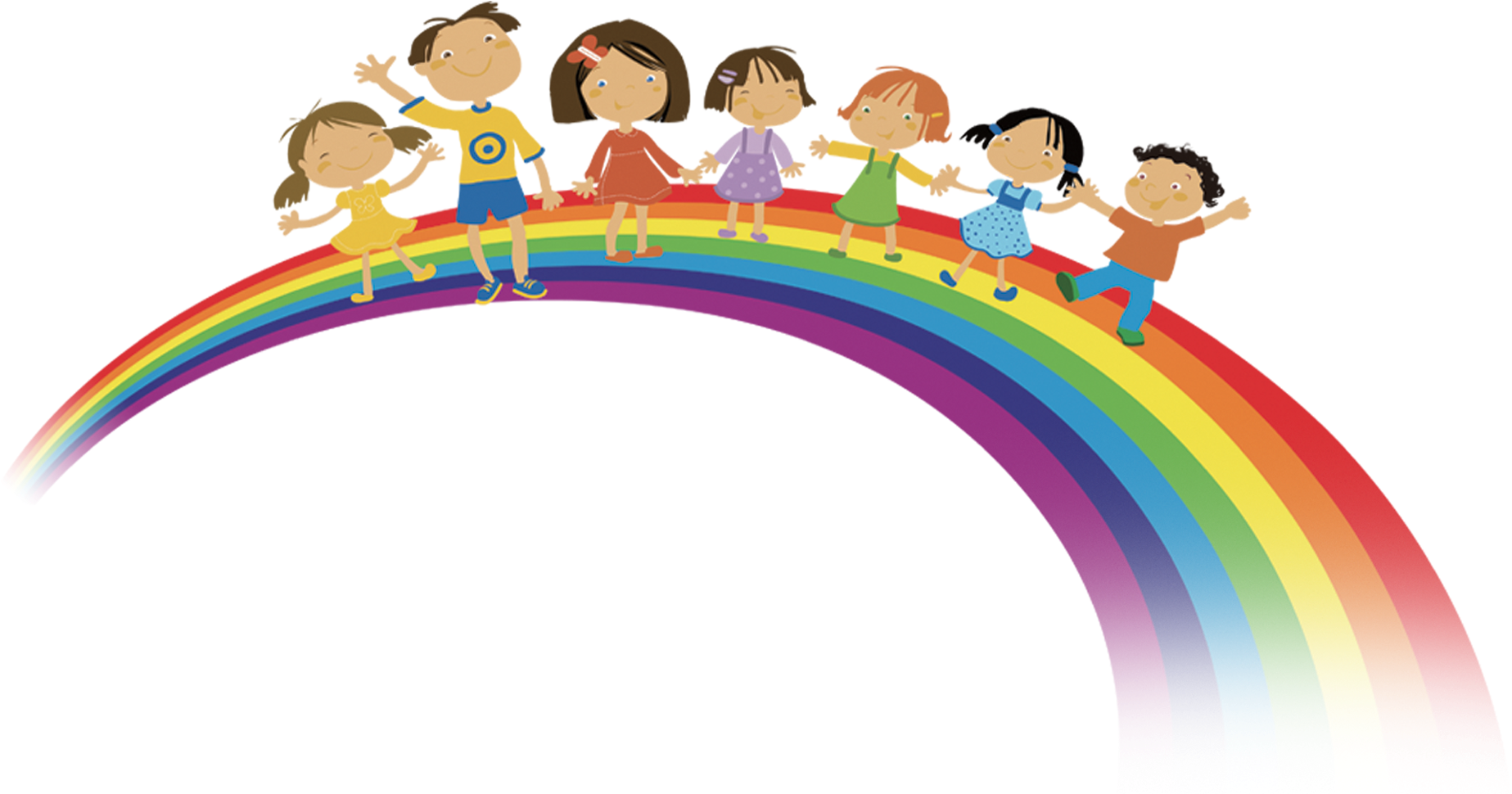 Children_on_ Rainbow_ Bridge_ Illustration