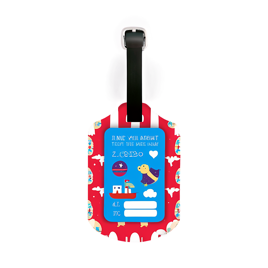 Children's Luggage Tag Png Skv