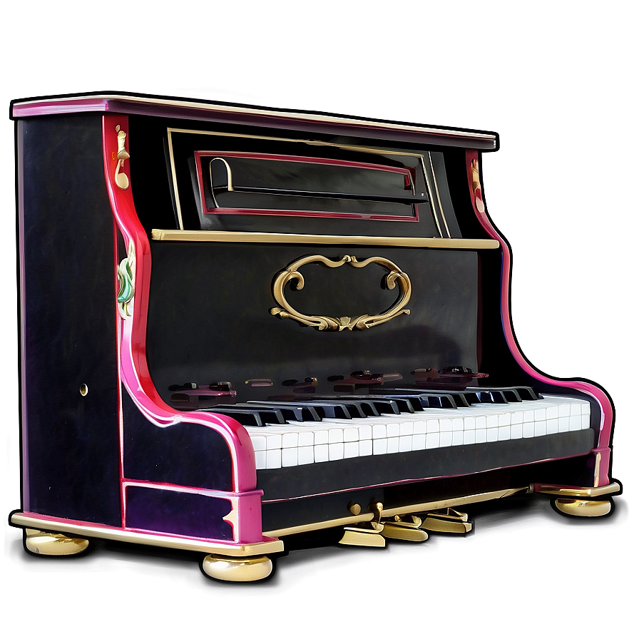 Children's Upright Piano Png 06272024