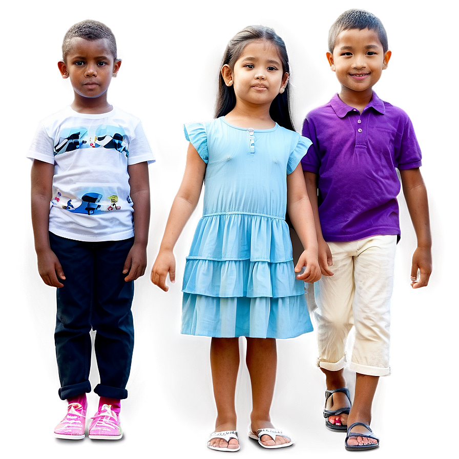 Children Standing Together Png Vam