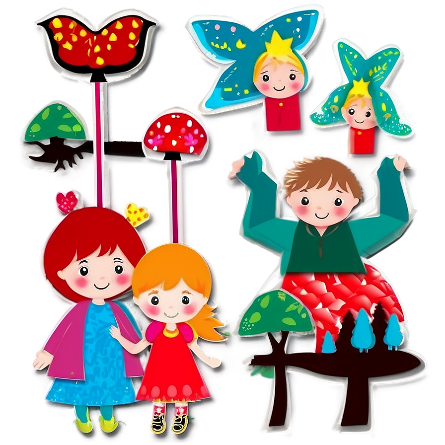 Children’s Fairy Tales Paper Cut Out Png 76