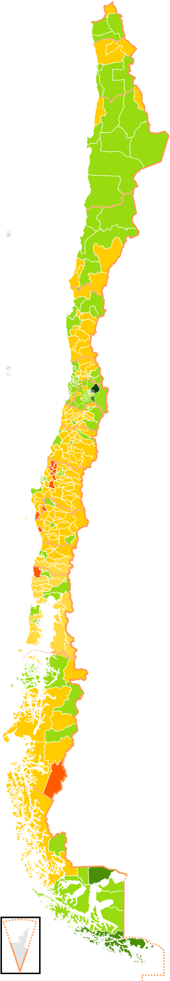 Chile Geographical Map Regions