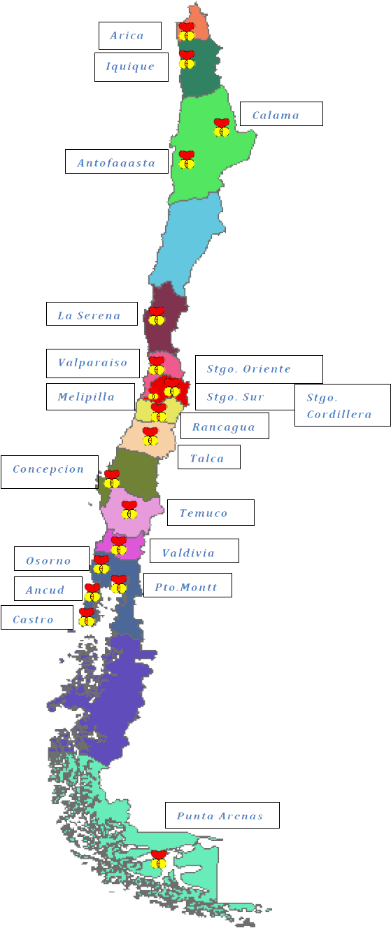 Chile Geothermal Resources Map PNG with transparent background