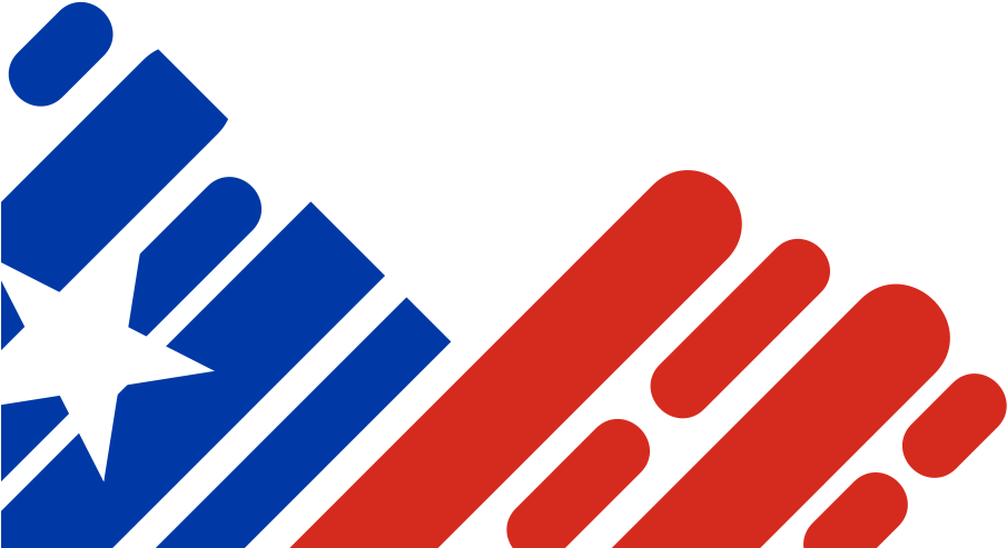Chilean Flag Abstract Design PNG with transparent background