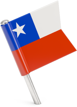 Chilean Flag Icon PNG with transparent background