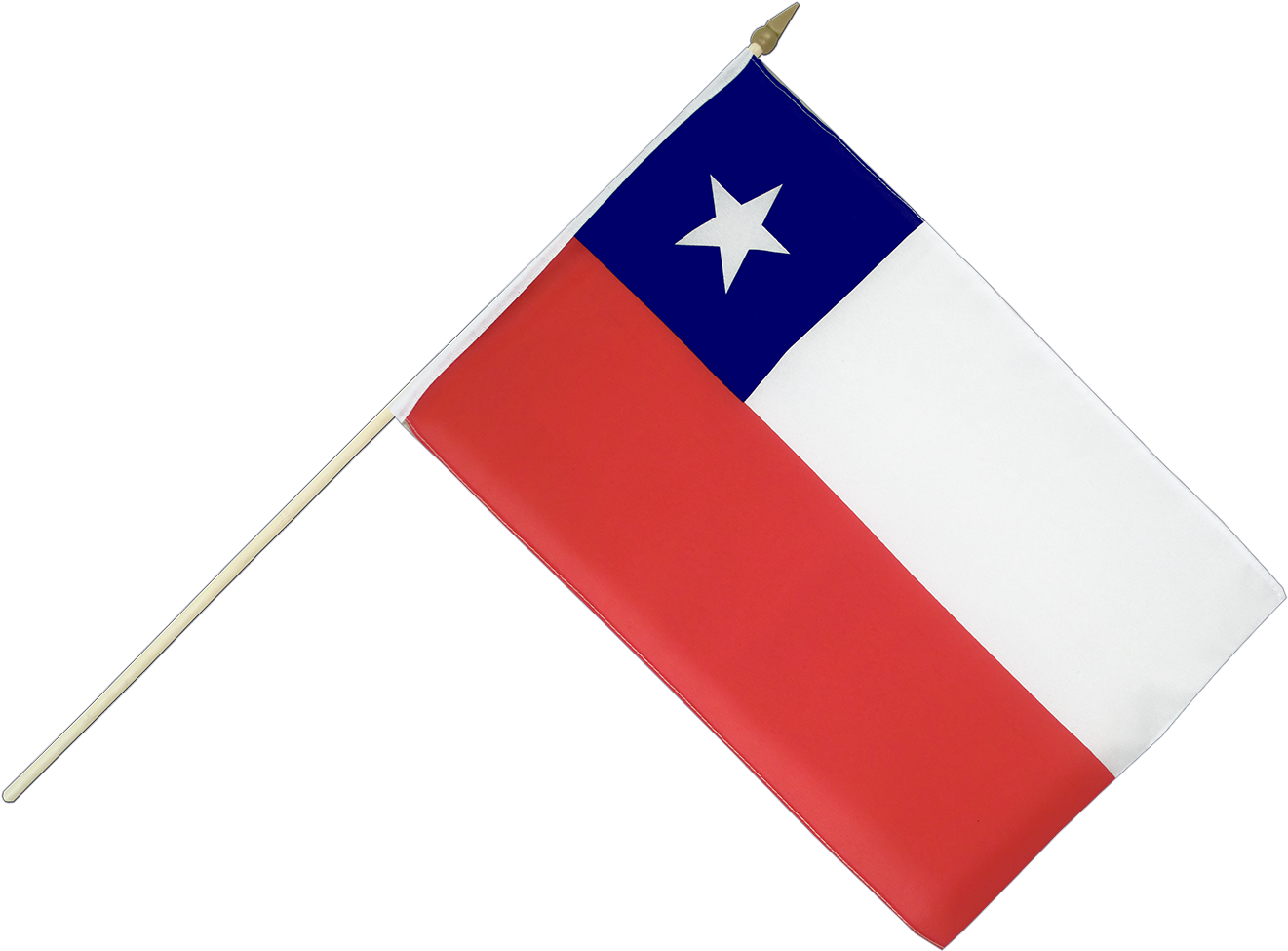 Chilean National Flagon Pole PNG with transparent background