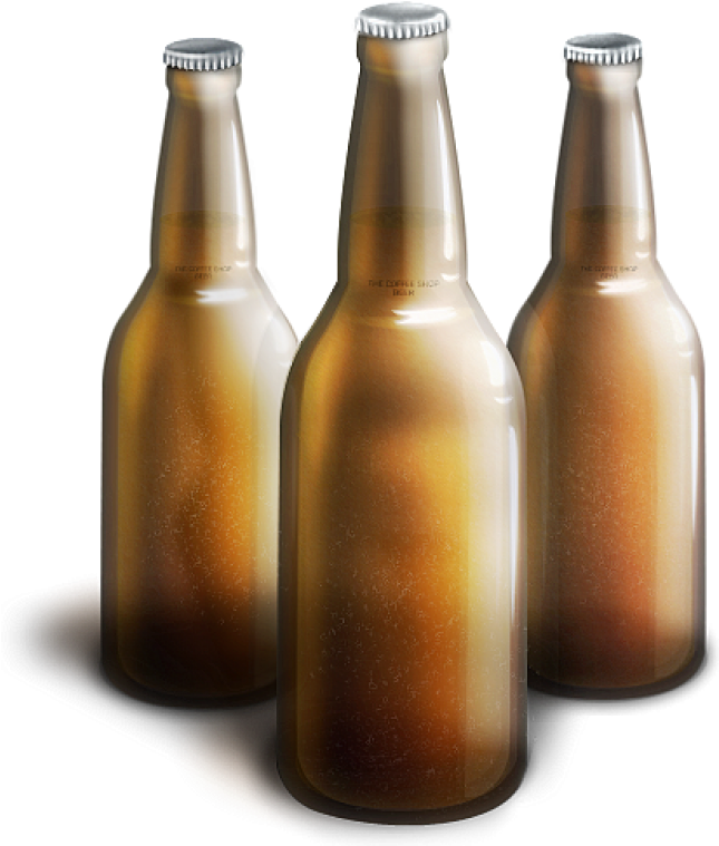 Chilled Beer Bottles Condensation PNG image with a transparent background, free high-resolution download