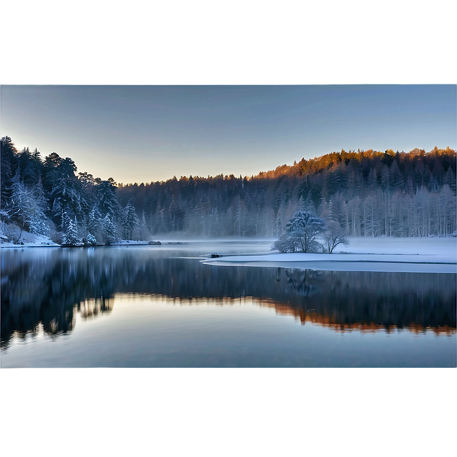 Chilled Winter Lake Png Myi26