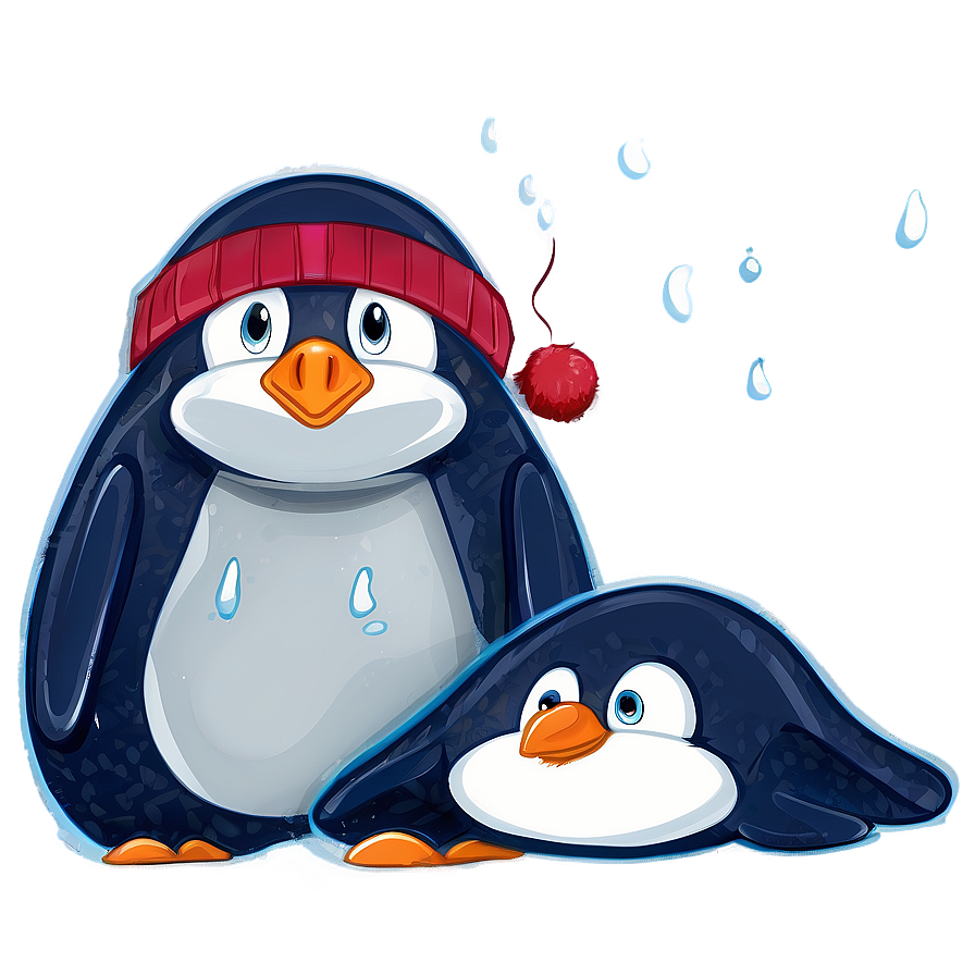 Chilly December Penguin Png 06202024