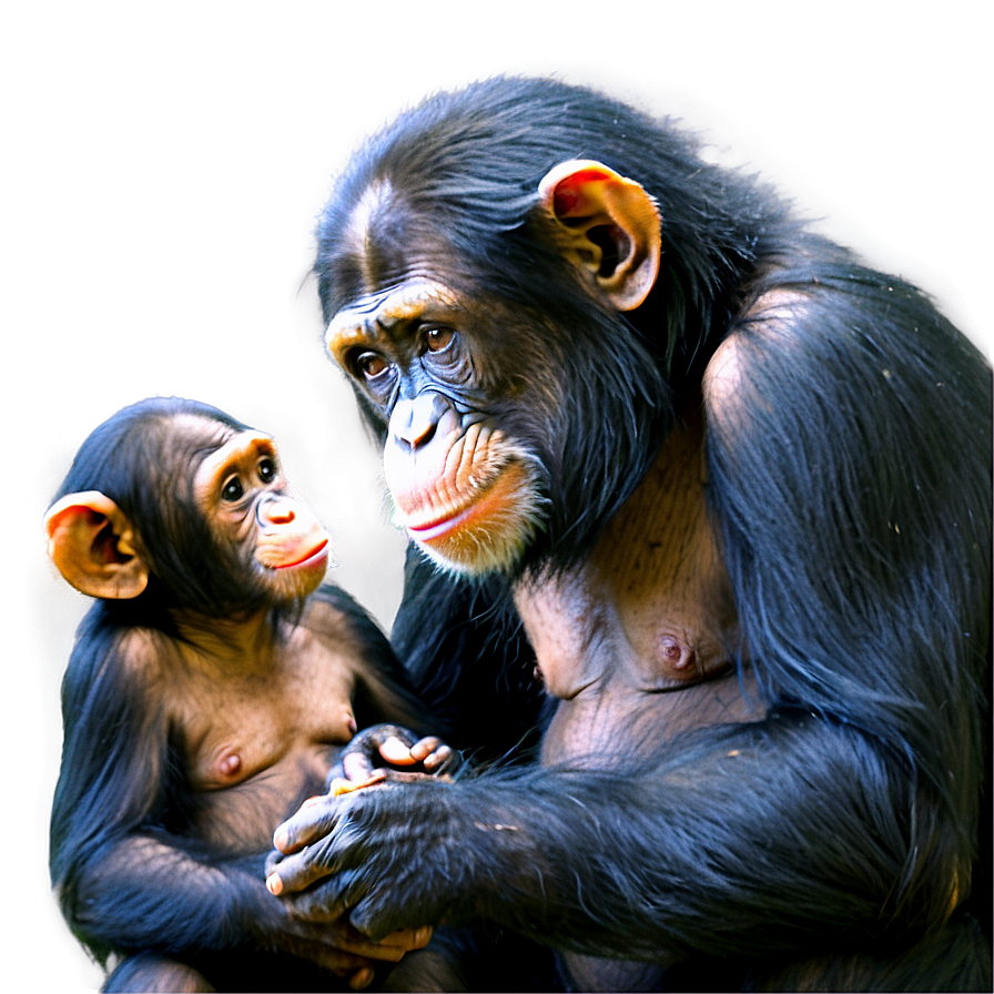 Chimpanzee Family Bonding Png Gpy