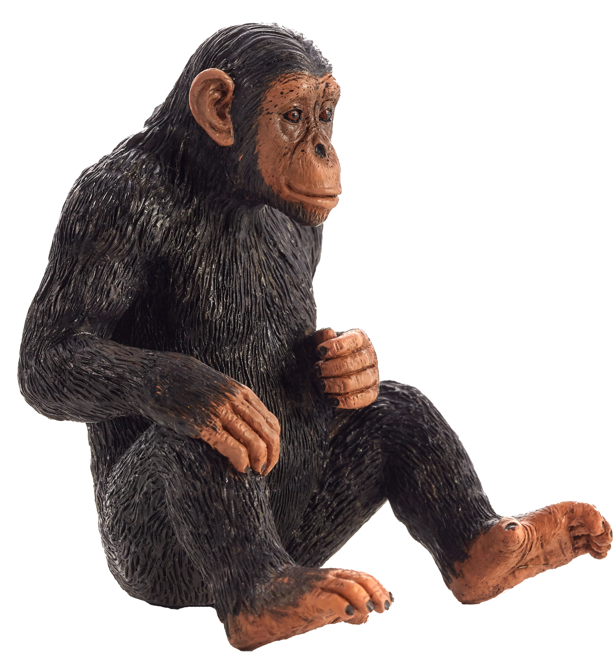 Chimpanzee Figurine Sitting Pose