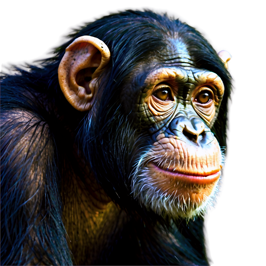 Chimpanzee In A Relaxed State Png Lqp45