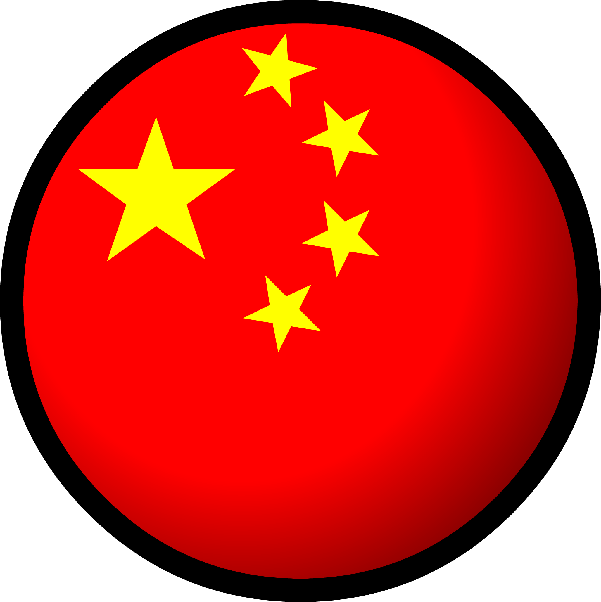 Club Penguin Rewritten Wiki - China Flag Round Png, Transparent Png PNG with transparent background