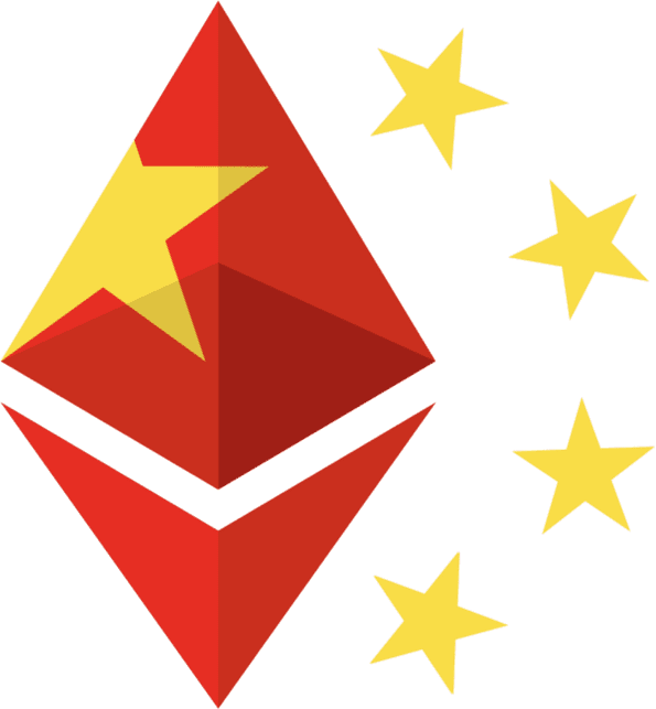 China Flag Ethereum Mashup