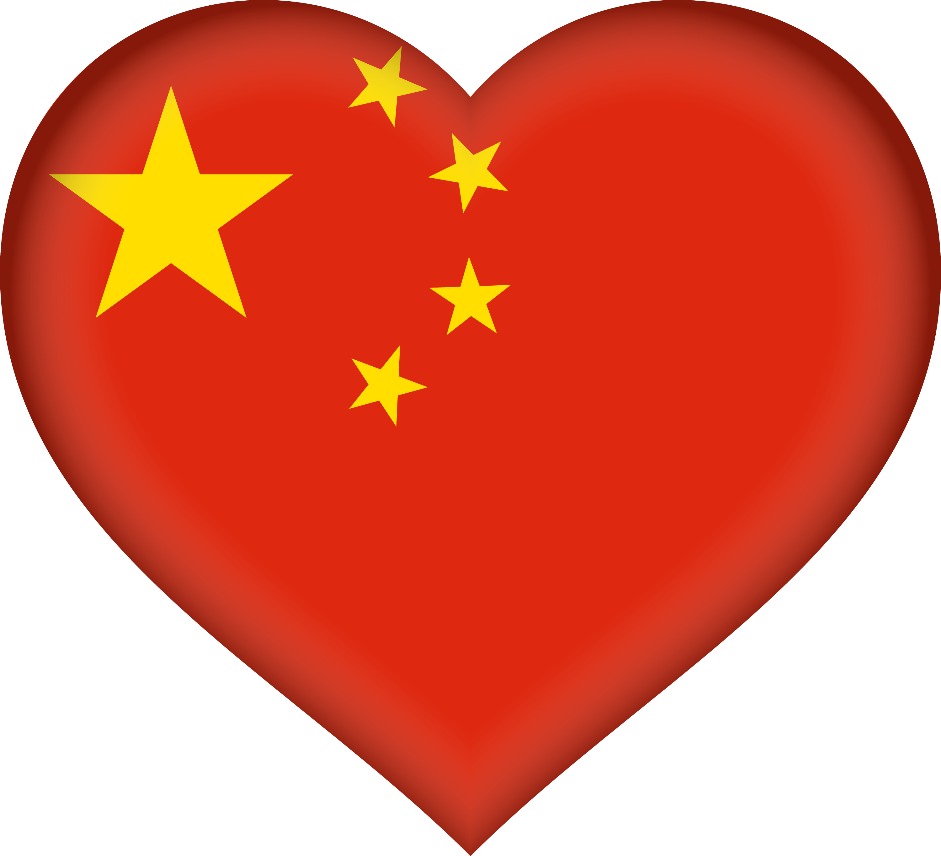 China Flag Heart Png, Transparent Png PNG with transparent background