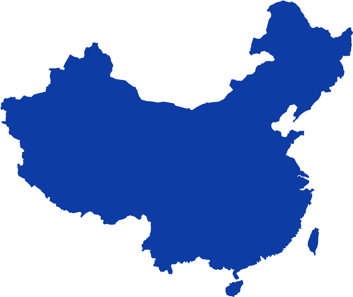 China Map Silhouette