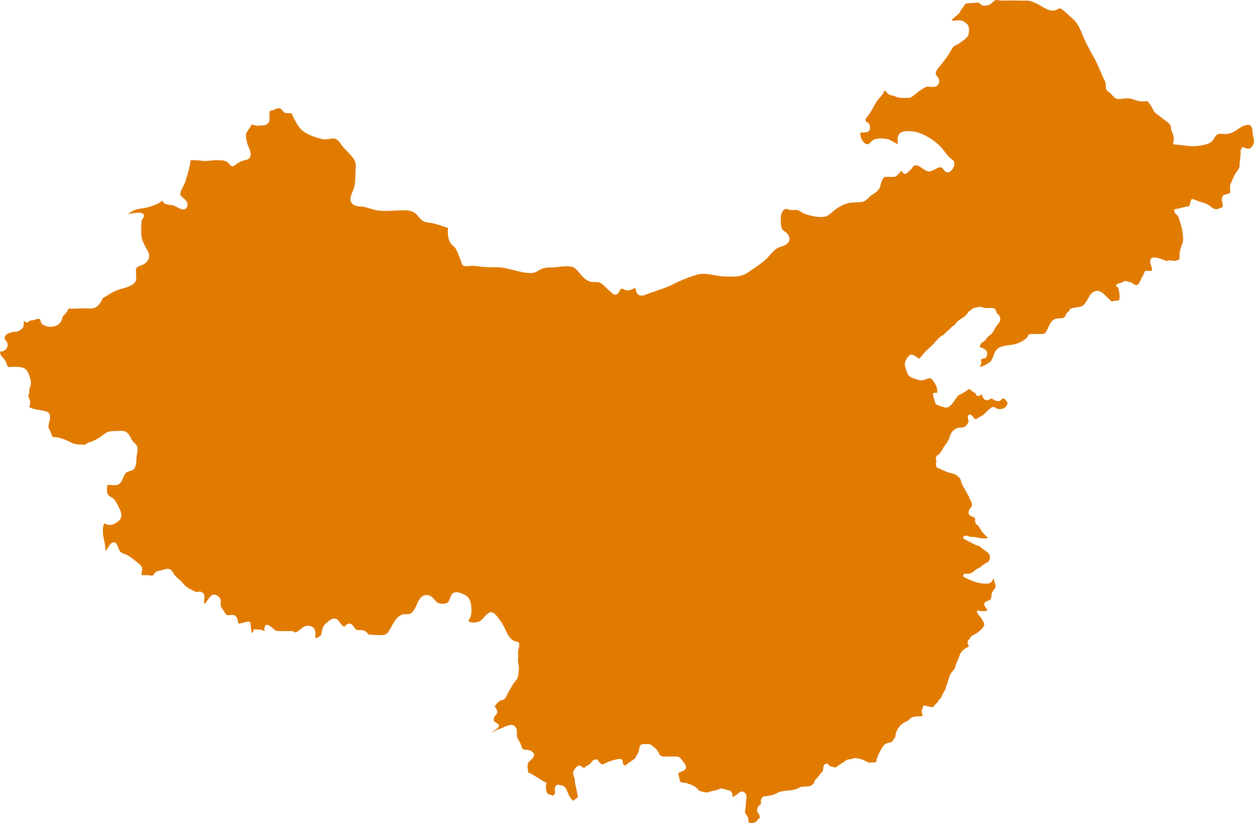 History Of China Map Royalty-free - Map Of China Shape, HD Png Download PNG with transparent background