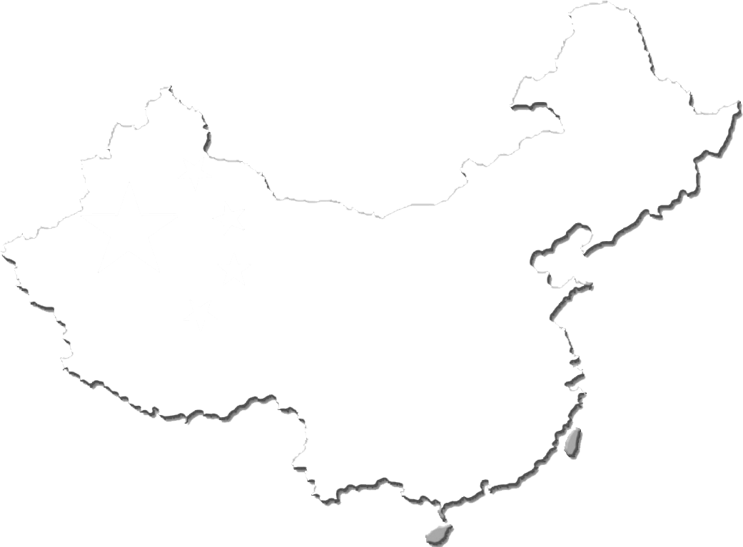 China Outline Flag Design