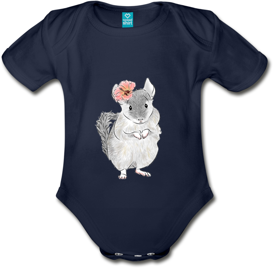 Chinchilla Graphic Onesie