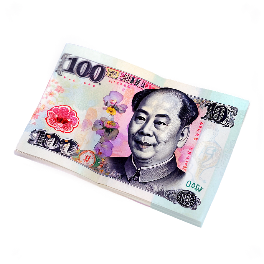 Chinese Currency Yuan Notes Png 06112024