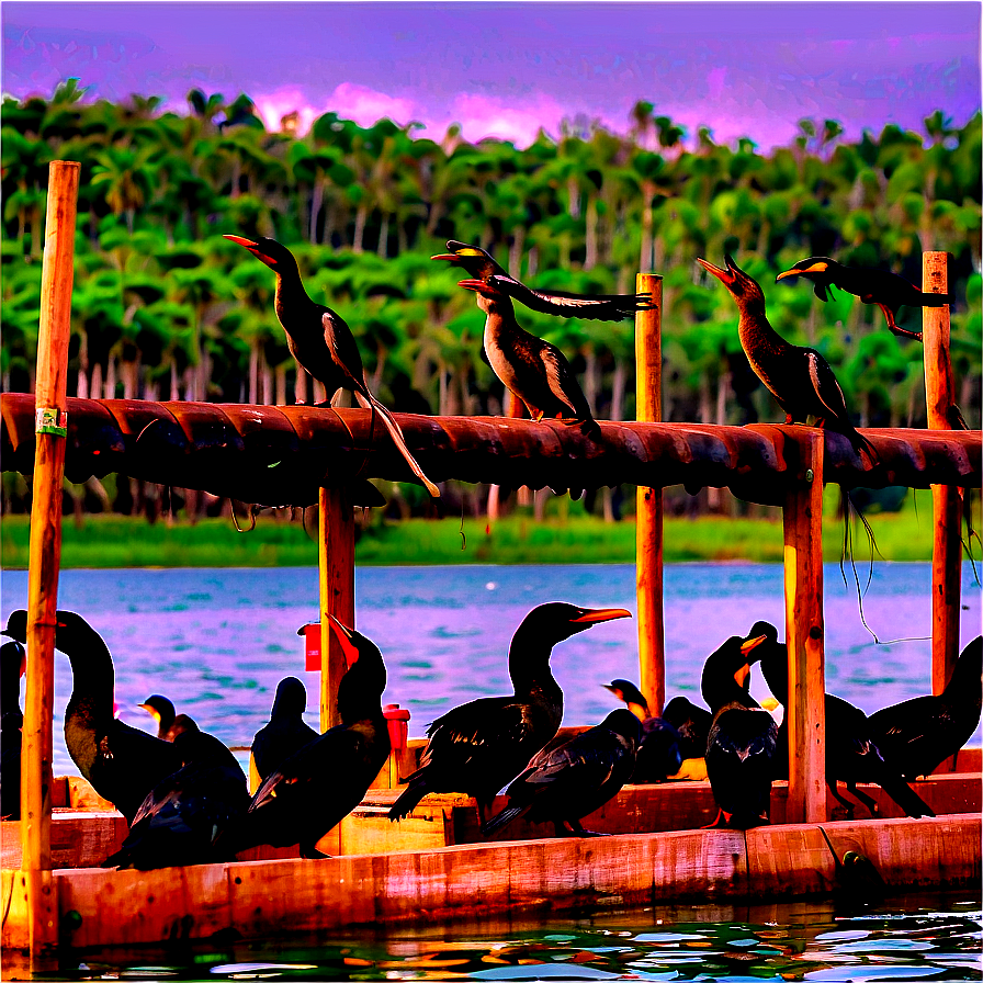 Chinese Fishing Cormorants Png Pyg46